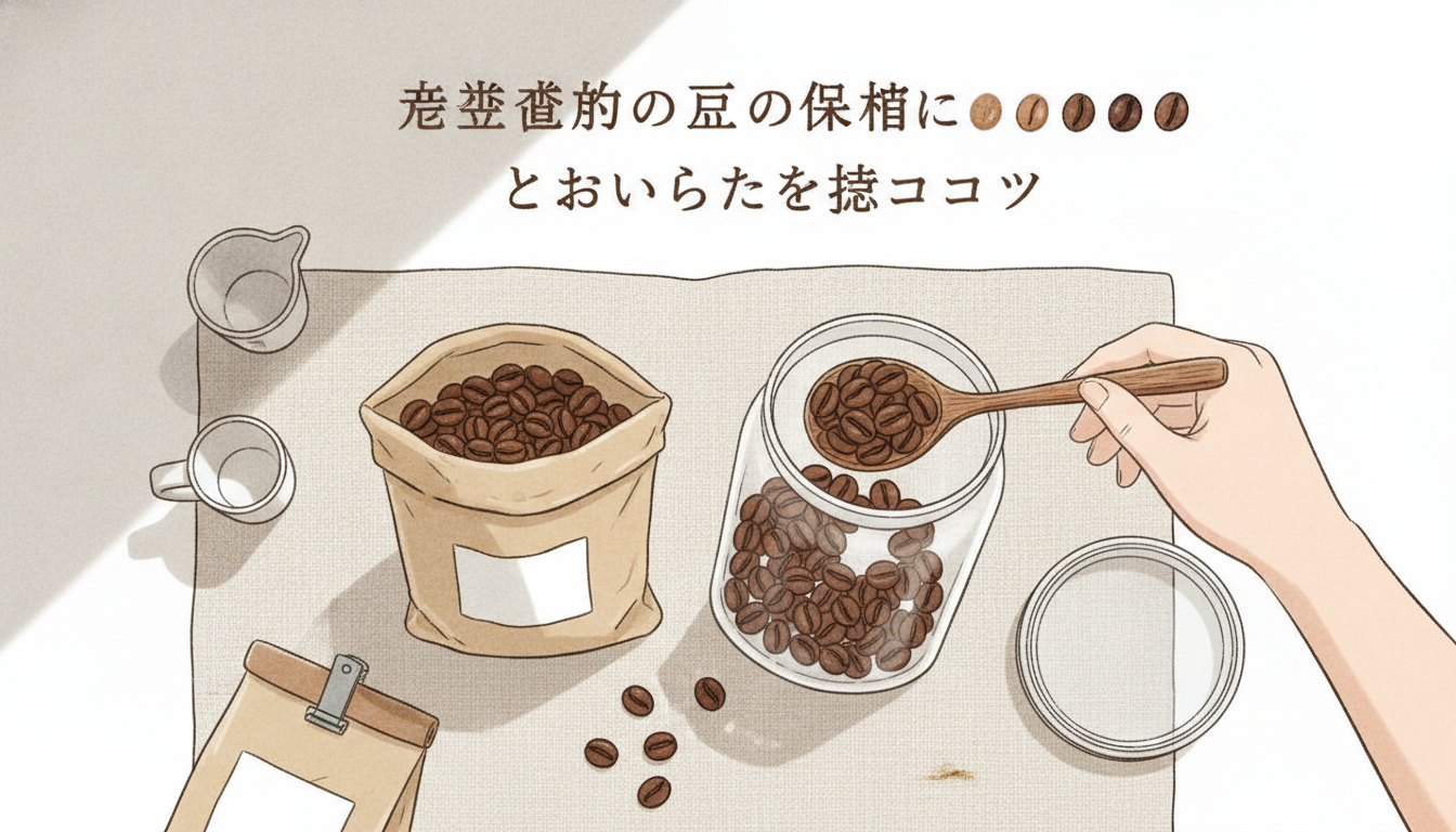 焙煎後の豆の保存とおいしさを保つコツ