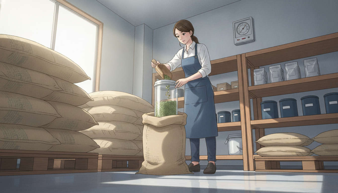 仕入れた生豆の保存方法と賞味期限