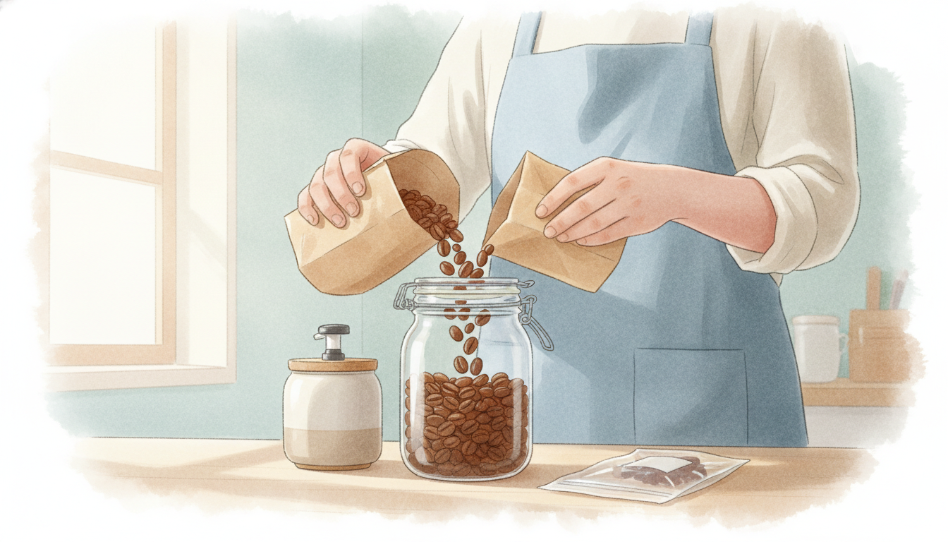 【手順】開封後のコーヒー豆を正しく保存する方法