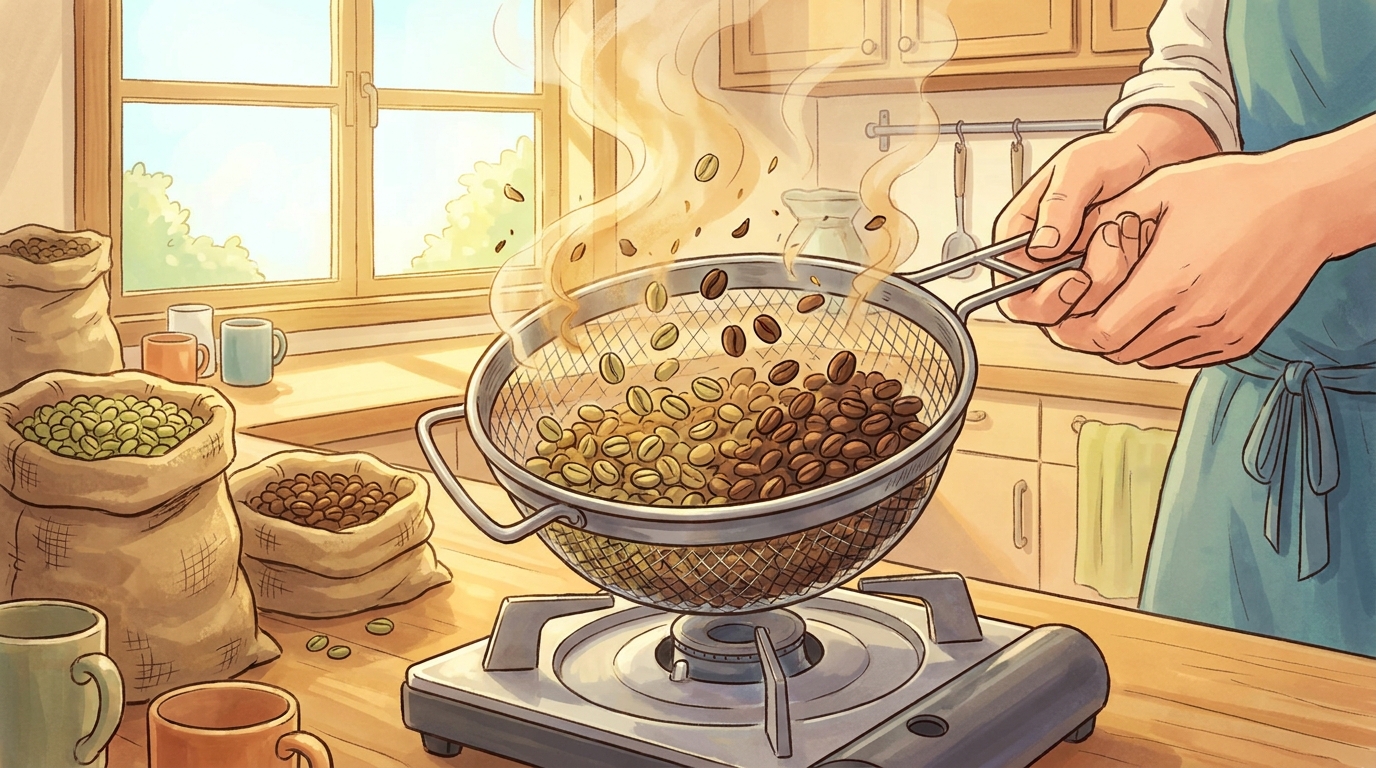 コーヒー焙煎とは？焙煎度8段階と自家焙煎の始め方を解説｜kaigyo-coffee